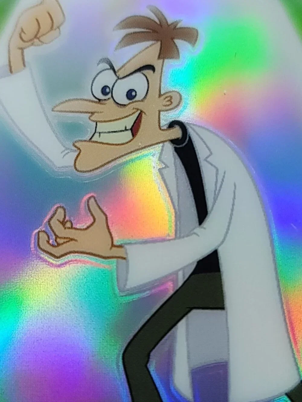 Dr Doofensmirtz Topps 2026 Disney Neon Holo Chrome Refractor Limited 049/199 CNE